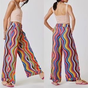 Farm Rio Wide Leg Pants Small NEW
